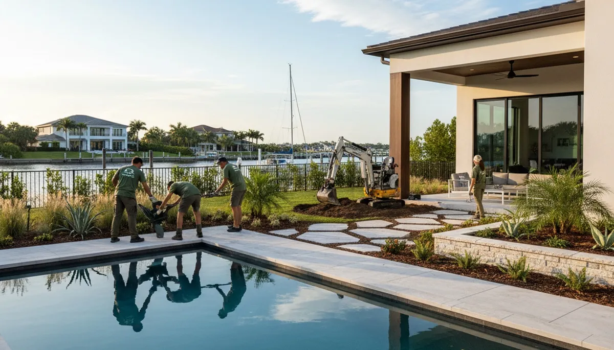 Landscaping service in St Petersburg, FL for professional lawn care and yard maintenance