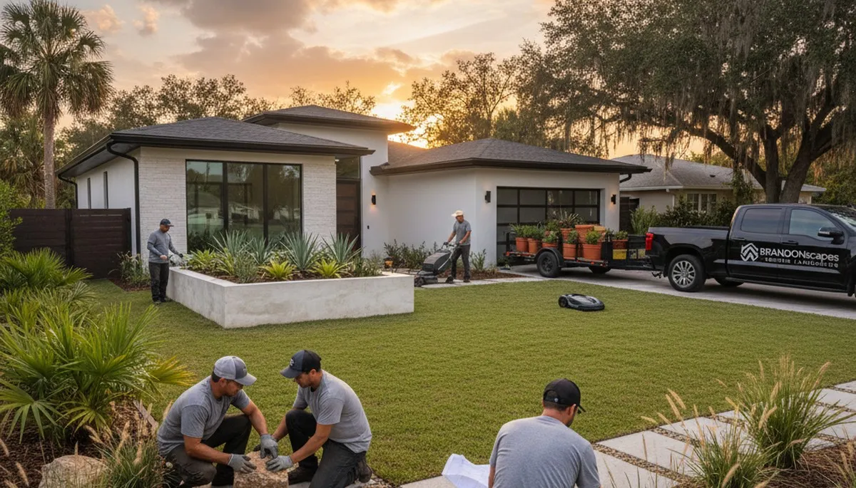 Landscaping service in St Petersburg, FL for professional lawn care and yard maintenance