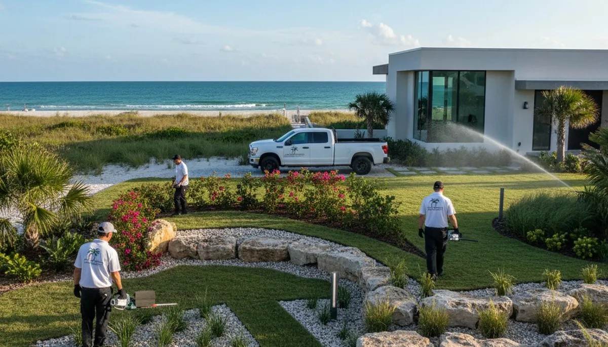 Professional landscaping service in St Petersburg, FL for lawn care and property maintenance