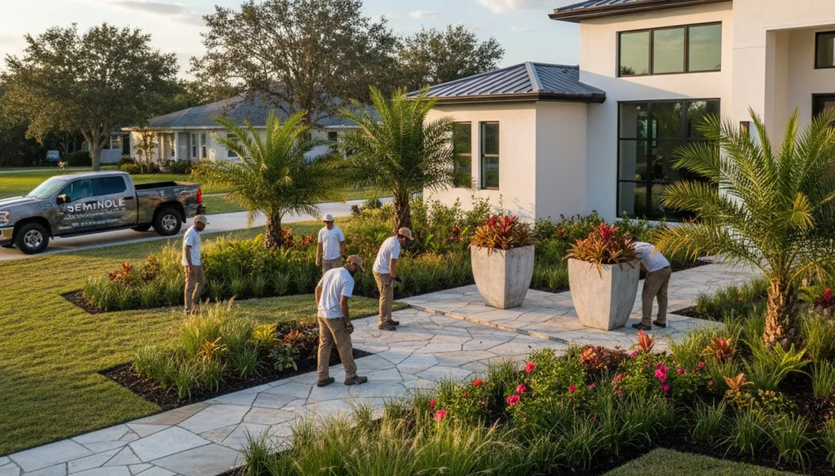 Professional landscaping service in St Petersburg, FL for lawn maintenance and yard care