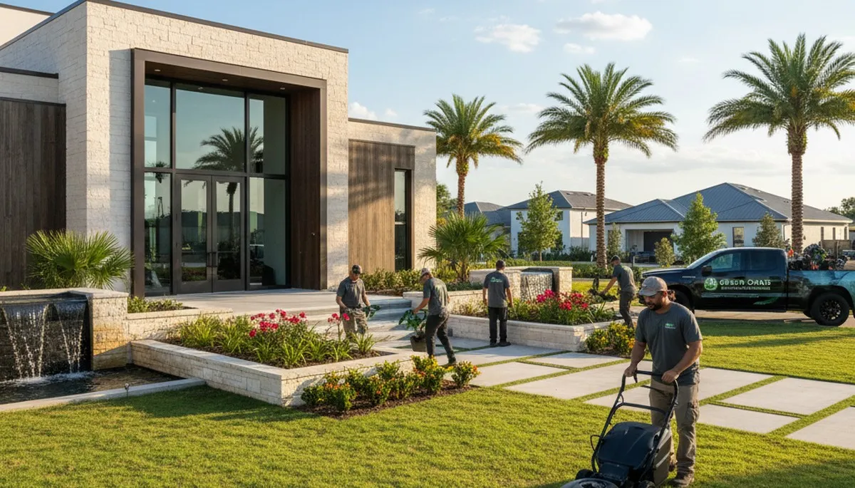 St Petersburg FL landscaping team providing professional lawn care and yard maintenance services