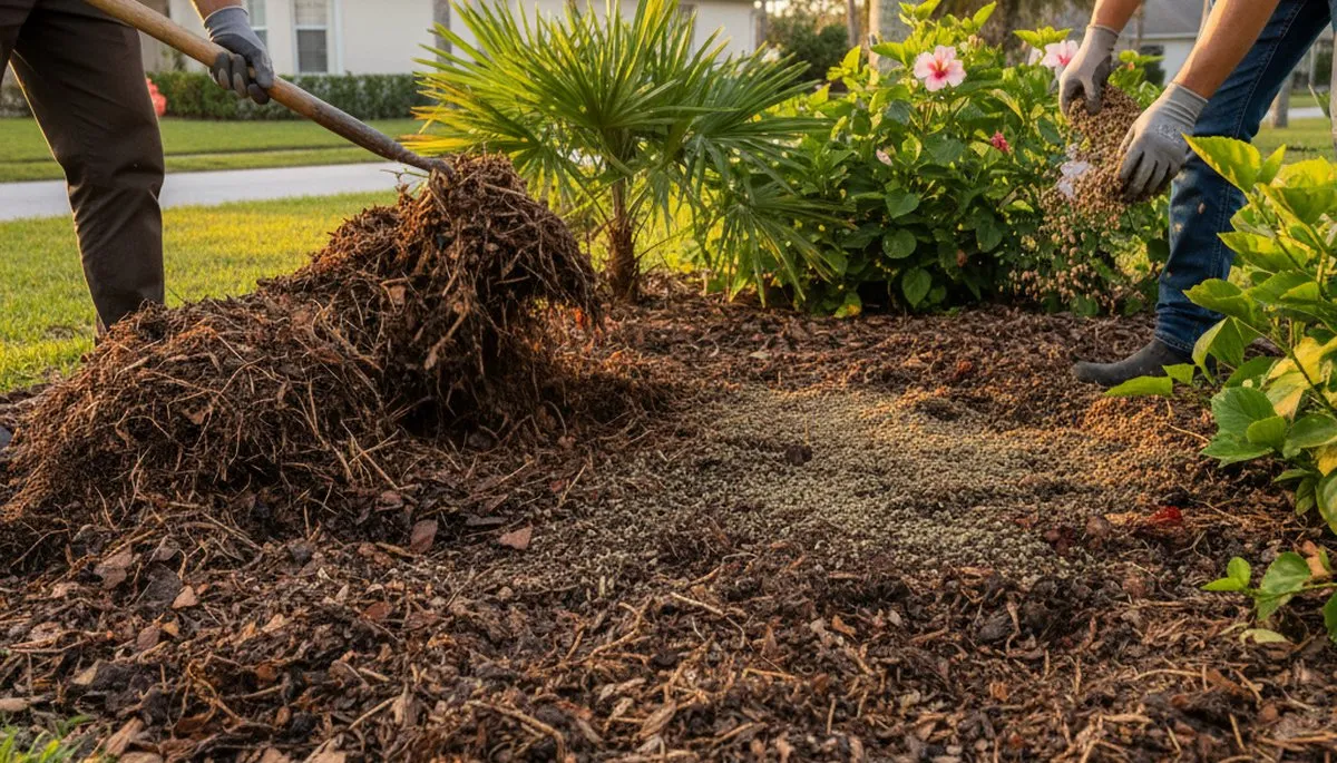 Organic soil amendment and compost application for healthy gardens in St Petersburg, FL landscaping