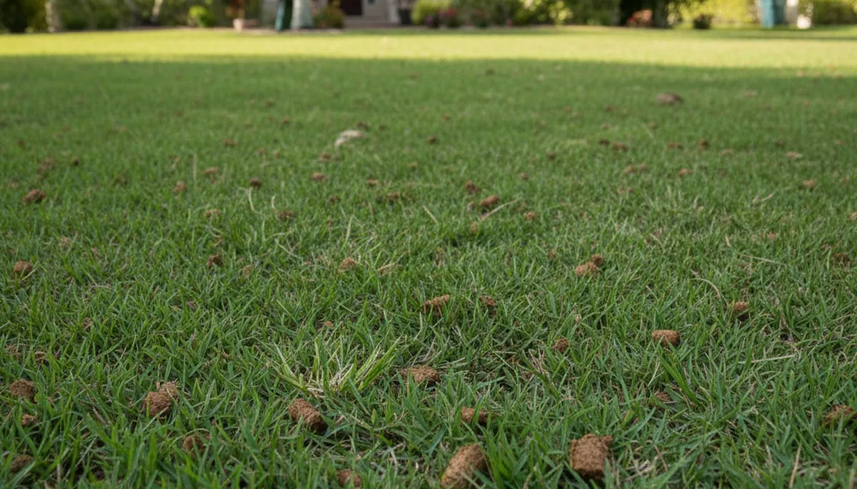 St Petersburg FL lawn recovering after aeration showing healthier grass growth and improved soil condition